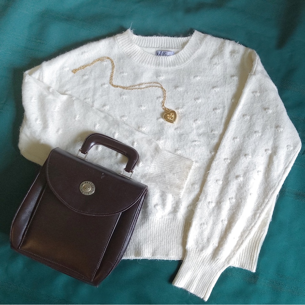 White Crew Neck Sweater